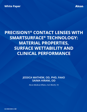 Precision1® Contact Lenses With Smartsurface® Technology: Material Properties, Surface Wettability And Clinical Performance (Iberia)
