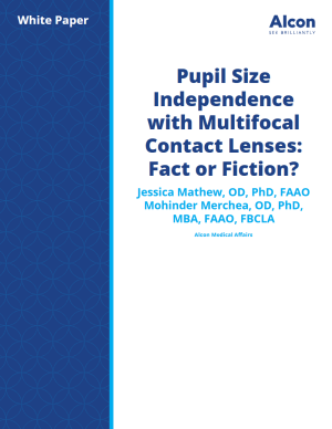 Pupil Size Independence with Multifocal Contact Lenses: Fact or Fiction? Iberia