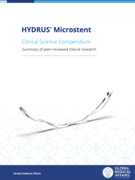 HYDRUS® Microstent Clinical Science Compendium