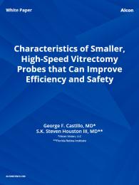 KEY TAKEAWAY POINTS •	Increased understanding of fluidics has contributed to the evolution of vitrectomy cutters •	Flow for balanced saline solution (BSS) and vitreous behave differently due to material properties •	Advancements in vitrectomy cutter technologies allow for safer and more efficient vitreous removal •	27-gauge vitrectomy probes have the benefit of use as a multifunction tool