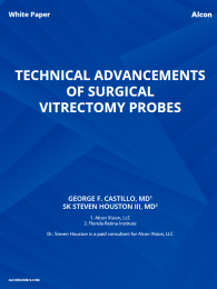 Technical Advancements Of Surgical Vitrectomy Probes