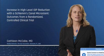 Increase in High Level IOP Reduction with a Schlemm's Canal Microstent: Outcomes from a Randomized Controlled Clinical Trial