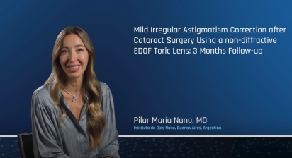 Mild Irregular Astigmatism Correction after Cataract Surgery Using a non-diffractive EDOF Toric Lens: 3 Months Follow Up